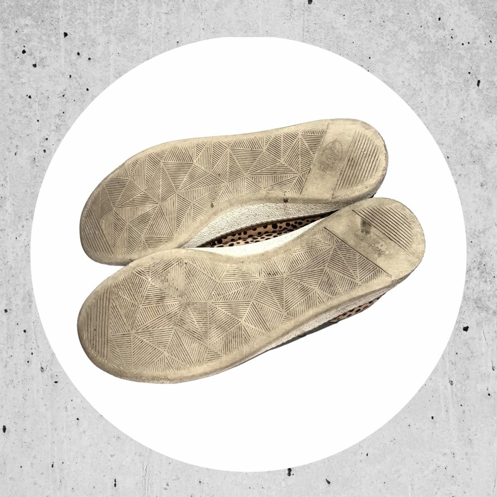 Dr. Scholl’s Tan/Brown Leopard w Gray & Black Accents Elastic Lace Sneakers Wm 9 - Picture 8 of 8